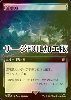 画像1: [FOIL] 灌漑農地/Irrigated Farmland No.1095 (拡張アート版・サージ仕様) 【日本語版】 [WHO-土地R]