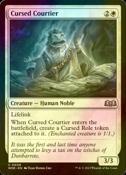 画像1: [FOIL] 呪われし廷臣/Cursed Courtier 【英語版】 [WOE-白U]