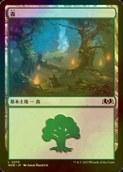 画像1: [FOIL] 森/Forest No.276 【日本語版】 [WOE-土地C]