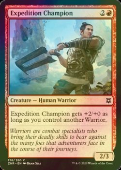 画像1: [FOIL] 探検隊の勇者/Expedition Champion 【英語版】 [ZNR-赤C]