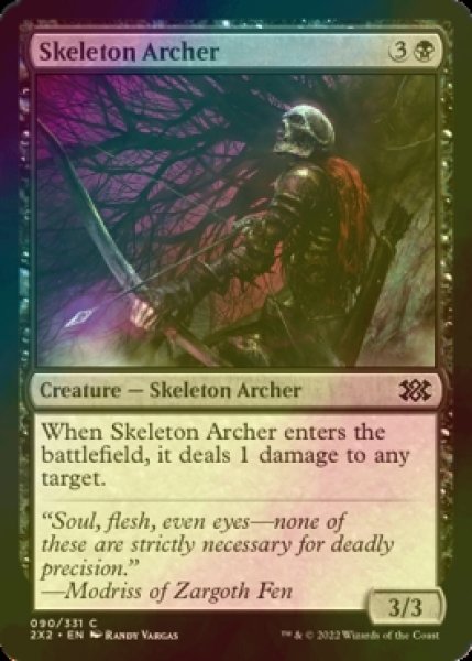 画像1: [FOIL] 骸骨射手/Skeleton Archer 【英語版】 [2X2-黒C] (1)