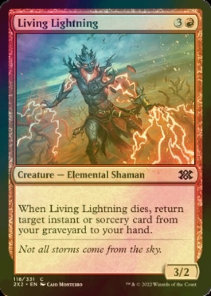 画像1: [FOIL] 生ける稲妻/Living Lightning 【英語版】 [2X2-赤C] (1)