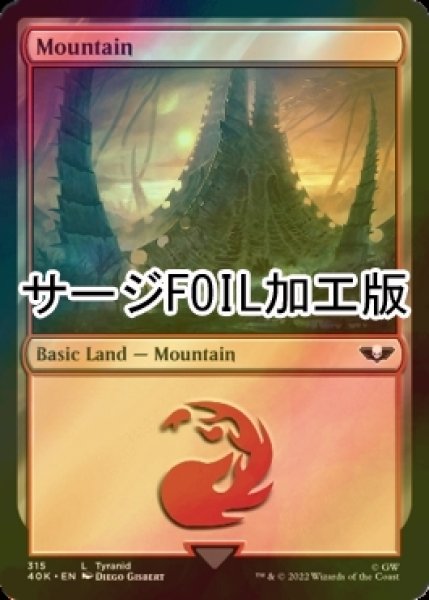 画像1: [FOIL] 山/Mountain No.315 (サージ仕様) 【英語版】 [40K-土地C] (1)