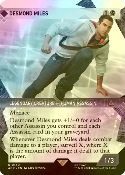 画像1: [FOIL] デズモンド・マイルズ/Desmond Miles (ショーケース版) 【英語版】 [ACR-黒R] (1)