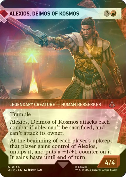 画像1: [FOIL] コスモスの門徒、アレクシオス/Alexios, Deimos of Kosmos (ショーケース版) 【英語版】 [ACR-赤U] (1)