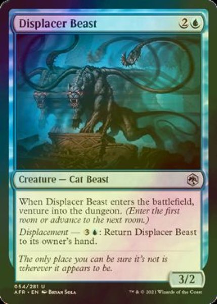 画像1: [FOIL] ディスプレイサー・ビースト/Displacer Beast 【英語版】 [AFR-青U] (1)