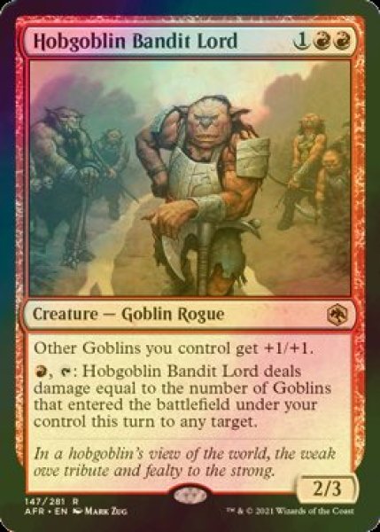 画像1: [FOIL] ホブゴブリンの山賊の頭/Hobgoblin Bandit Lord 【英語版】 [AFR-赤R] (1)