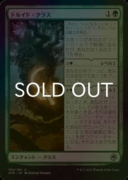 画像1: [FOIL] ドルイド・クラス/Druid Class 【日本語版】 [AFR-緑U] (1)