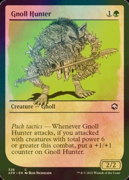 画像1: [FOIL] ノールの狩人/Gnoll Hunter (ショーケース版) 【英語版】 [AFR-緑C] (1)