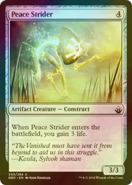 画像1: [FOIL] 平和の徘徊者/Peace Strider 【英語版】 [BBD-灰C] (1)