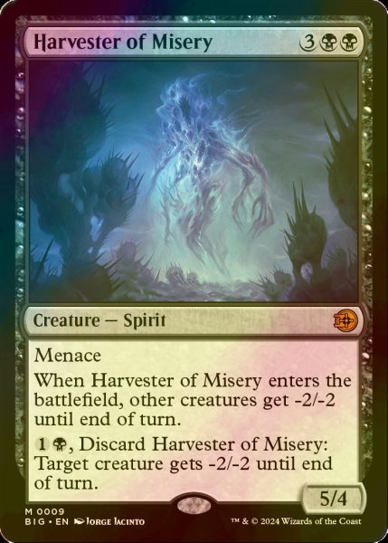 画像1: [FOIL] 苦難の収穫者/Harvester of Misery 【英語版】 [BIG-黒MR] (1)