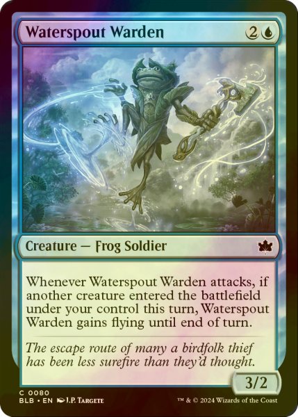 画像1: [FOIL] 竜巻の番人/Waterspout Warden 【英語版】 [BLB-青C] (1)