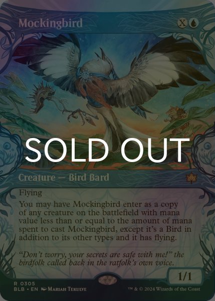 画像1: [FOIL] マネドリ/Mockingbird (ショーケース版) 《特価品》 【英語版】 [BLB-青R] (1)