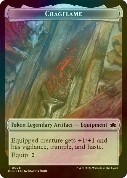 画像1: [FOIL] 岩山炎/CRAGFLAME 【英語版】 [BLB-トークン] (1)