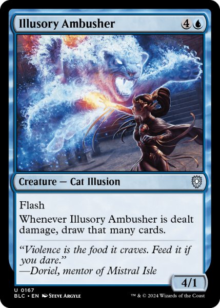 画像1: 錯覚の伏兵/Illusory Ambusher 【英語版】 [BLC-青U] (1)