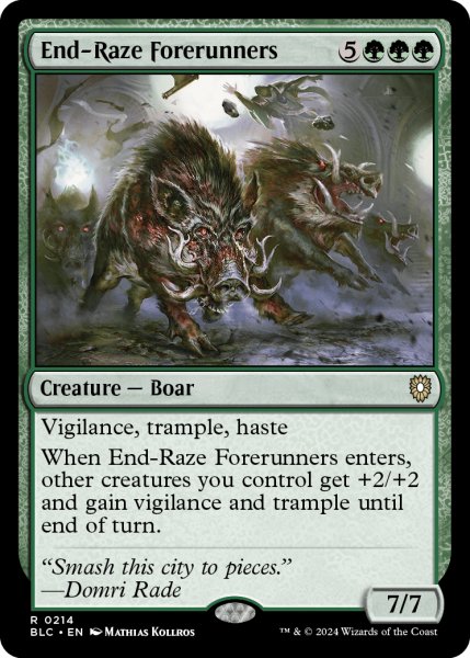 画像1: 終末の祟りの先陣/End-Raze Forerunners 【英語版】 [BLC-緑R] (1)