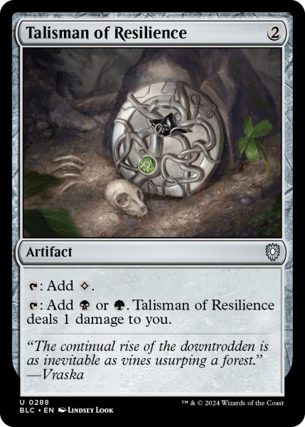 画像1: 反発のタリスマン/Talisman of Resilience 【英語版】 [BLC-灰U] (1)