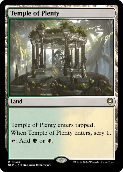 画像1: 豊潤の神殿/Temple of Plenty 【英語版】 [BLC-土地R] (1)