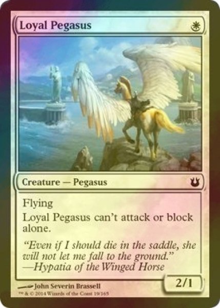 画像1: [FOIL] 忠実なペガサス/Loyal Pegasus 【英語版】 [BNG-白C] (1)