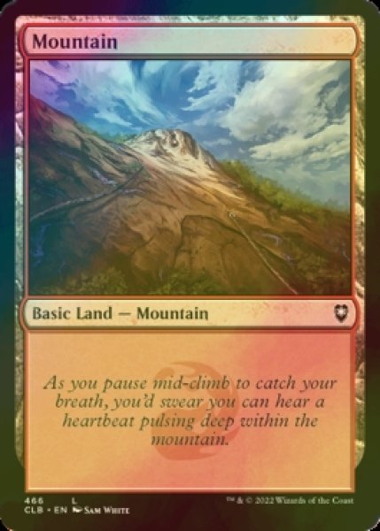 画像1: [FOIL] 山/Mountain No.466 【英語版】 [CLB-土地C] (1)