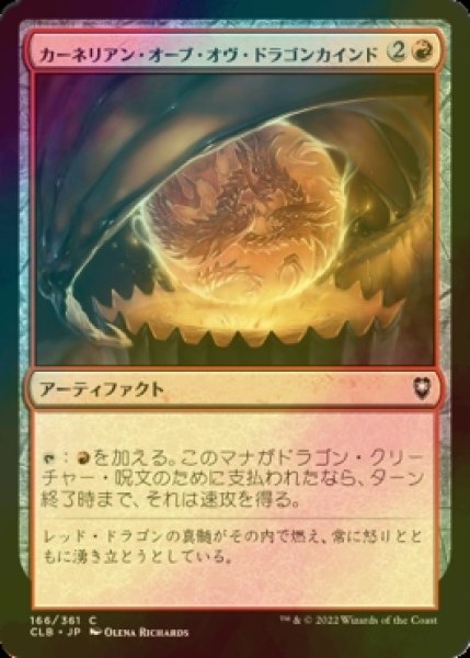 画像1: [FOIL] カーネリアン・オーブ・オヴ・ドラゴンカインド/Carnelian Orb of Dragonkind 【日本語版】 [CLB-赤C] (1)