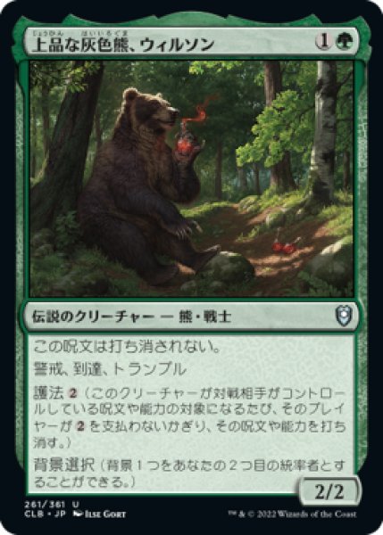 画像1: 上品な灰色熊、ウィルソン/Wilson, Refined Grizzly 【日本語版】 [CLB-緑U] (1)