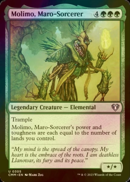 画像1: [FOIL] マローの魔術師モリモ/Molimo, Maro-Sorcerer 【英語版】 [CMM-緑U] (1)