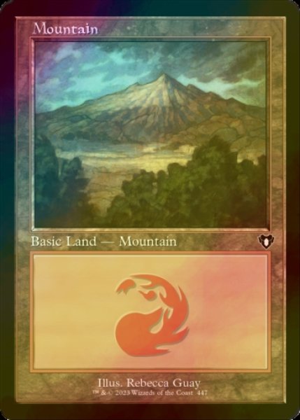 画像1: [FOIL] 山/Mountain No.447 (旧枠) 【英語版】 [CMM-土地C] (1)