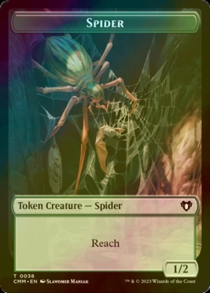 画像1: [FOIL] 蜘蛛/SPIDER 【英語版】 [CMM-トークン] (1)