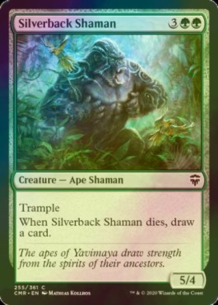 画像1: [FOIL] シルバーバックの巫師/Silverback Shaman 【英語版】 [CMR-緑C] (1)