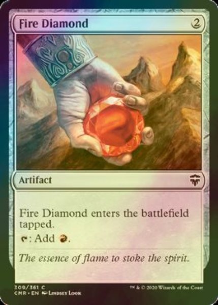 画像1: [FOIL] 緋色のダイアモンド/Fire Diamond 【英語版】 [CMR-灰C] (1)