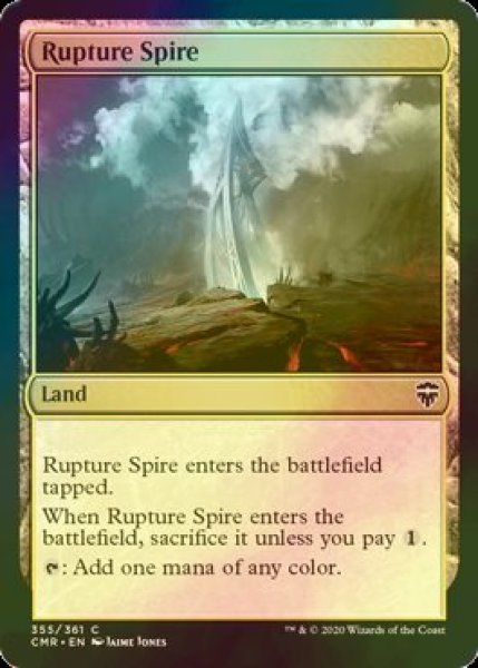 画像1: [FOIL] 断ち割る尖塔/Rupture Spire 【英語版】 [CMR-土地C] (1)