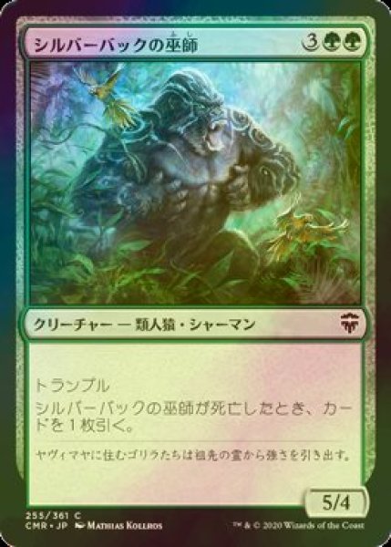 画像1: [FOIL] シルバーバックの巫師/Silverback Shaman 【日本語版】 [CMR-緑C] (1)