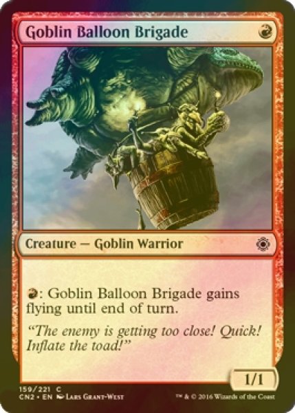 画像1: [FOIL] ゴブリン気球部隊/Goblin Balloon Brigade 【英語版】 [CN2-赤C] (1)