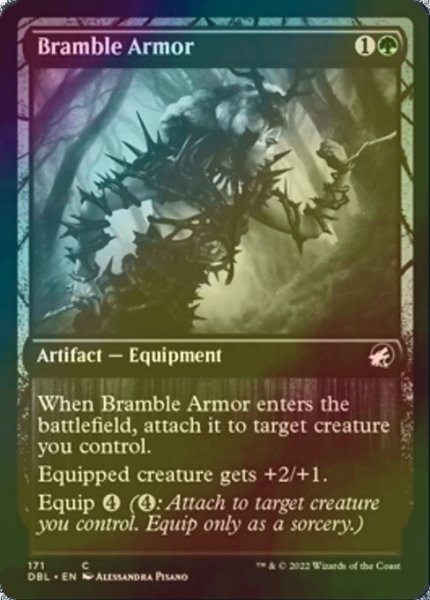 画像1: [FOIL] 棘茨の鎧/Bramble Armor No.171 【英語版】 [DBL-緑C] (1)