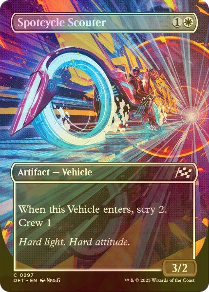 画像1: [FOIL] 偵察二輪車/Spotcycle Scouter (全面アート版) 【英語版】 [DFT-白C] (1)