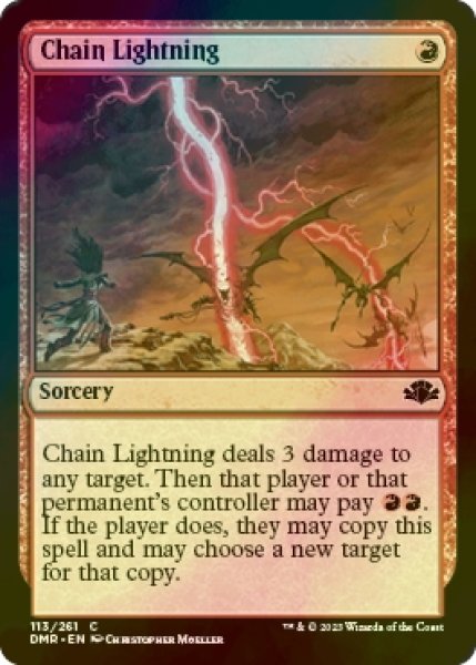 画像1: [FOIL] 稲妻の連鎖/Chain Lightning 【英語版】 [DMR-赤C] (1)