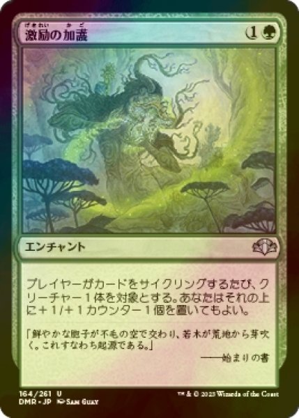 画像1: [FOIL] 激励の加護/Invigorating Boon 【日本語版】 [DMR-緑U] (1)