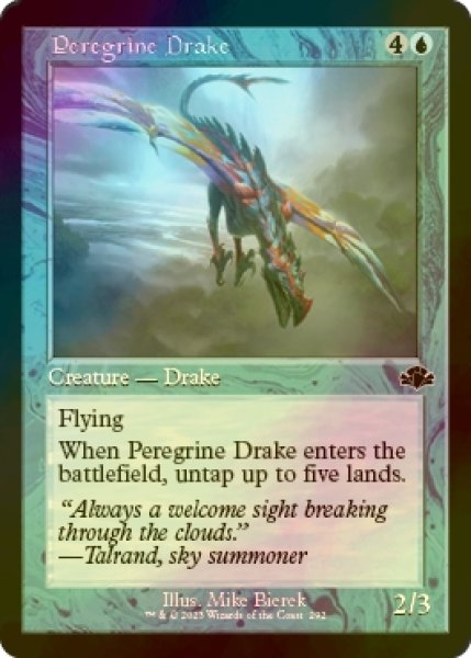 画像1: [FOIL] 流浪のドレイク/Peregrine Drake (旧枠) 【英語版】 [DMR-青C] (1)