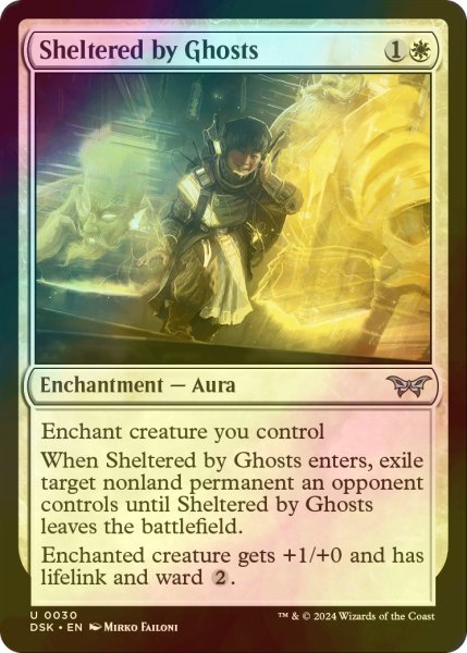 画像1: [FOIL] 幽霊による庇護/Sheltered by Ghosts 【英語版】 [DSK-白U] (1)