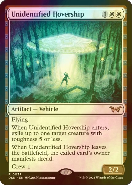 画像1: [FOIL] 未確認浮遊船/Unidentified Hovership 【英語版】 [DSK-白R] (1)