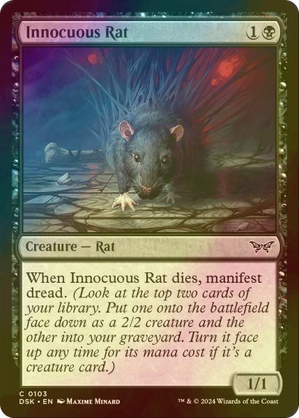 画像1: [FOIL] 無害なネズミ/Innocuous Rat 【英語版】 [DSK-黒C] (1)