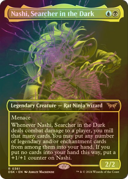 画像1: [FOIL] 闇の中の研究者、ナシ/Nashi, Searcher in the Dark (全面アート・海外産ブースター版) 【英語版】 [DSK-金R] (1)