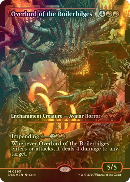 画像1: [FOIL] ボイラービルジの大主/Overlord of the Boilerbilges (ジャパン・ショーケース版) 【英語版】 [DSK-赤MR] (1)