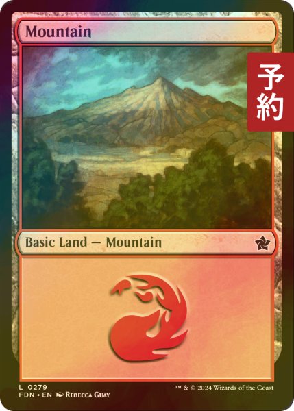 画像1: [FOIL] 山/Mountain No.279 【英語版】 [FDN-土地C] (予約B) (1)