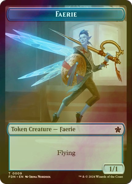 画像1: [FOIL] フェアリー/FAERIE 【英語版】 [FDN-トークン] (1)