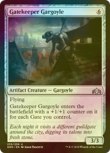 画像1: [FOIL] 門番のガーゴイル/Gatekeeper Gargoyle 【英語版】 [GRN-灰U] (1)