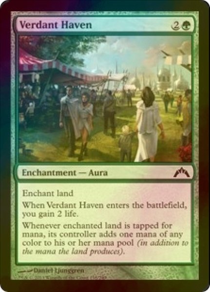 画像1: [FOIL] 新緑の安息所/Verdant Haven 【英語版】 [GTC-緑C] (1)