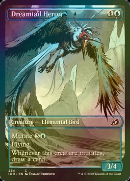 画像1: [FOIL] 夢尾の鷺/Dreamtail Heron (ショーケース版) 【英語版】 [IKO-青C] (1)