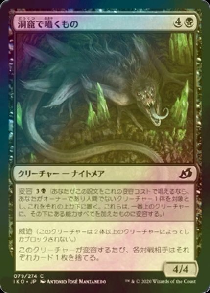 画像1: [FOIL] 洞窟で囁くもの/Cavern Whisperer 【日本語版】 [IKO-黒C] (1)